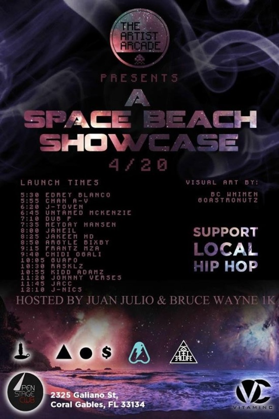 SPACE-BEACH SHOWCASE EVENT Miami 4/20/14